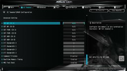 BIOS (UEFI) материнской платы ASRock Z370M-ITX/ac - раздел OC Tweaker