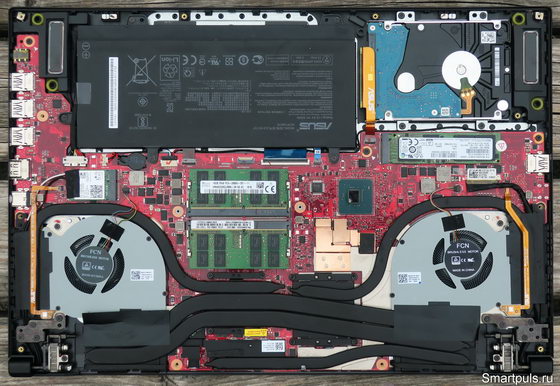 Игровой ноутбук ASUS ROG Zephyrus M GM501GS - разборка