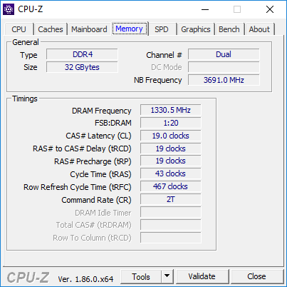 Утилита CPU-Z, данные процессора Intel Core i7-8750H в ноутбуке ASUS ROG Zephyrus M GM501GS