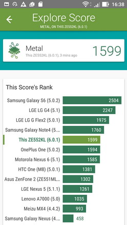 тест vellamo для смартфона asus zenfone 3 ze552kl
