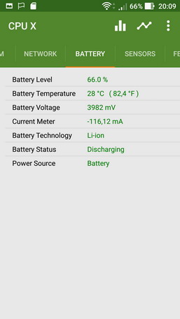 Информация утилиты CPU X о смартфоне Asus Zenfone 3 Deluxe (ZS570KL)