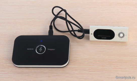 aux Bluetooth передатчик приемник совместно с плеером - тест