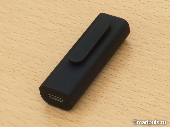 Миниатюрный Bluetooth приемник Essager - вид со стороны зажима