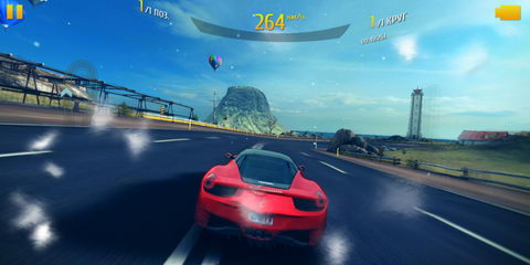 игра среднего уровня "Asphalt 8 - на взлёт!"