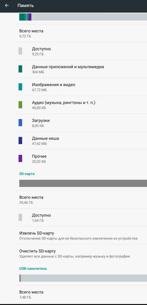 Объем дисковой памяти в планшете Chuwi Hi12 под android