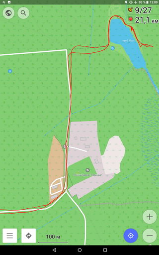 Навигация (GPS и ГЛОНАСС) в смартфоне Chuwi Hi9 Air, пробный трек