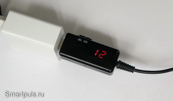 DC-DC преобразователь с 5 В (USB) на 9 и 12 В - индикатор