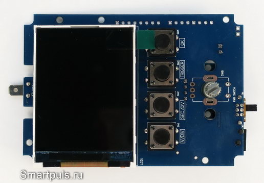 Цифровая плата осциллографа DSO150 (DSO Shell) (вид сверху)