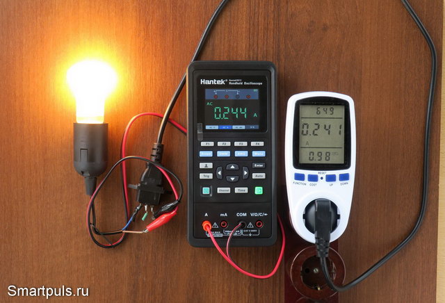 Стенд для испытания цифрового ваттметра в розетку