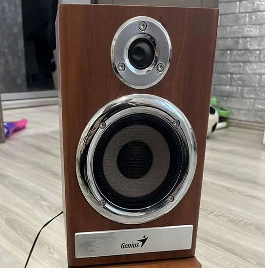 Колонки Genius SP-HF1100Xс помятым куполом высокочастотного динамика