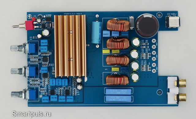УМЗЧ на микросхеме TPA3255D2 класса D с конфигурацией 2.1