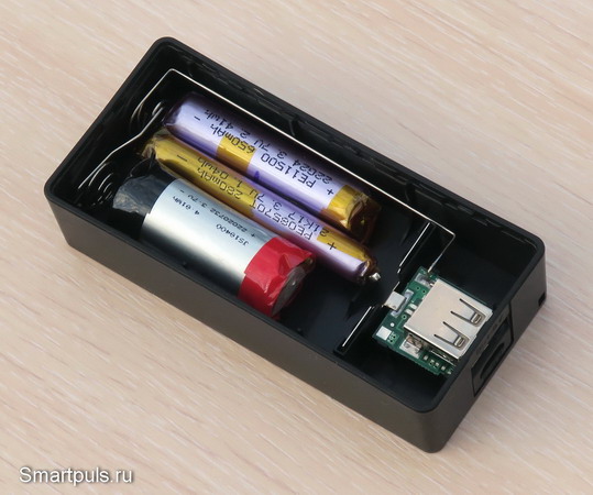 Установка аккумуляторов из вейпов (электронных сигарет) в power bank
