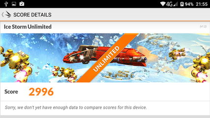 Тест 3DMark Ice Storm Unlimited в смартфоне Doogee T6