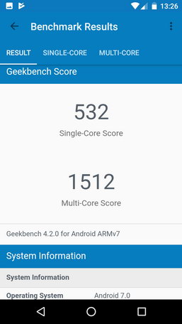geekbench - результаты Fly FS526 Power Plus 2
