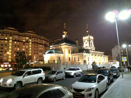 Храм Спаса Преображения на Преображенской площади, Москва. Тест фотосъемки планшетом Fujitsu stylistic q665.