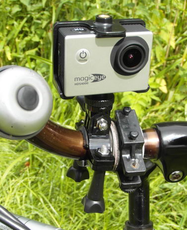 Крепление экшн-камеры Gmini MagicEye HDS4000 на руль велосипеда