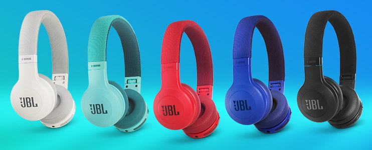 Цветовая гамма наушников с микрофоном (гарнитуры) JBL E45BT