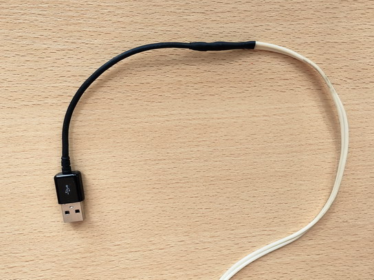 USB-кабель для усиления питания кольцевого светильника