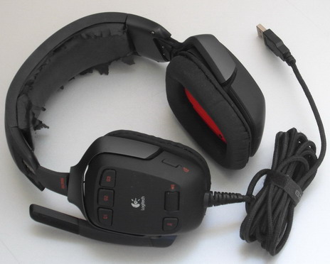 Игровая гарнитура (наушники) Logitech G35 - износ в процессе эксплуатации