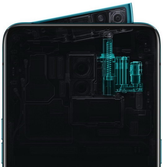 oppo reno - смартфон с выдвижной поворотной камерой
