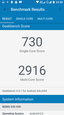 geekbench для nomu s30