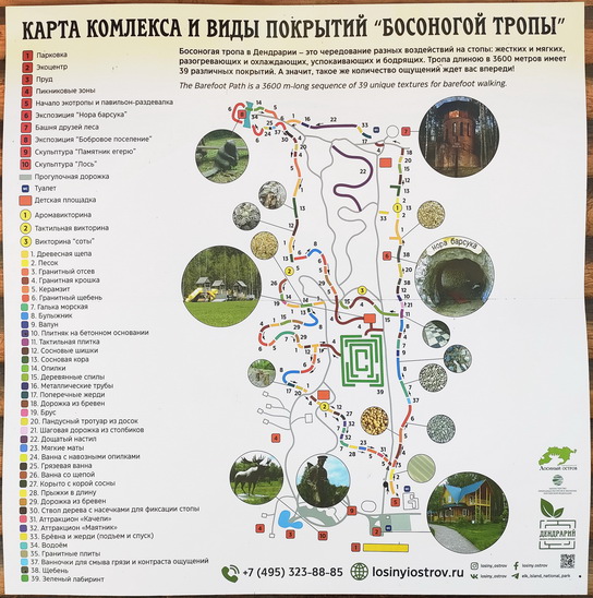 Босоногая тропа в Лосином Острове (дендрарий)