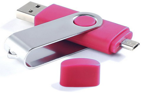 USB флешка с разъемами USB и  micro-USB