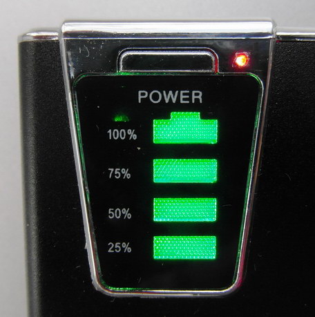Панель управления Универсальным внешним аккумулятором (Power Bank) 3Cott 3C-PB-78CR2L-B