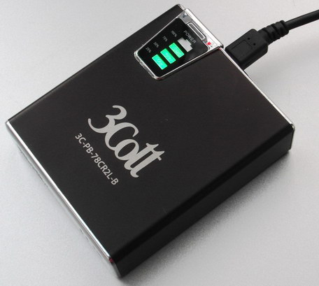 Универсальный внешний аккумулятор (Power Bank) 3Cott 78 в режиме собственной подзарядки