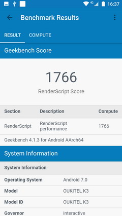 geekbench - результаты