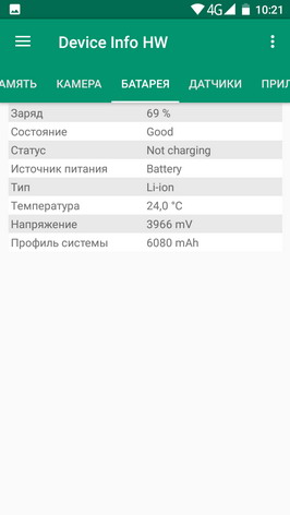 Device Info HW - информация о телефоне (смартфоне) Oukitel K8000