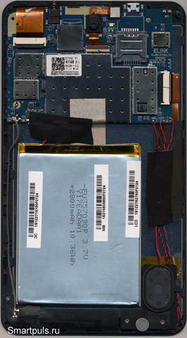 разборка планшета Philips TLE722G. Планшет в разобранном виде