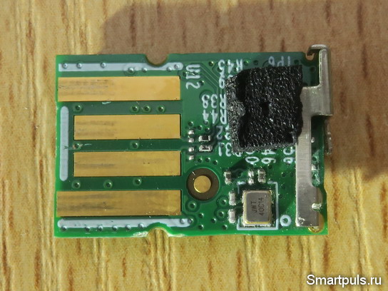 Плата Bt адаптера, вид со стороны контактов USB