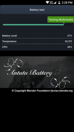 Температура аккумулятора в тесте Antutu