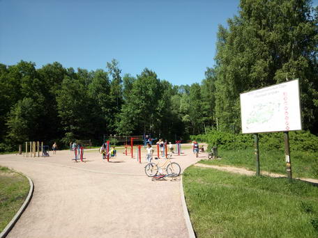 Спортплощадка в парке Лосиный Остров