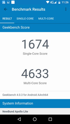 Тест (бенчмарк) geekbench для смартфона vernee apollo lite