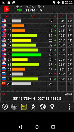 тест навигации GPS ГЛОНАСС в телефоне (смартфоне) vernee apollo lite